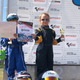 Kira after taking seventh place in her very first kart race in 2020.